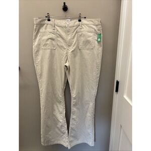 Gap NWT 70s Flare High Rise Corduroy Pants Size 20 R Boho Hippie Office